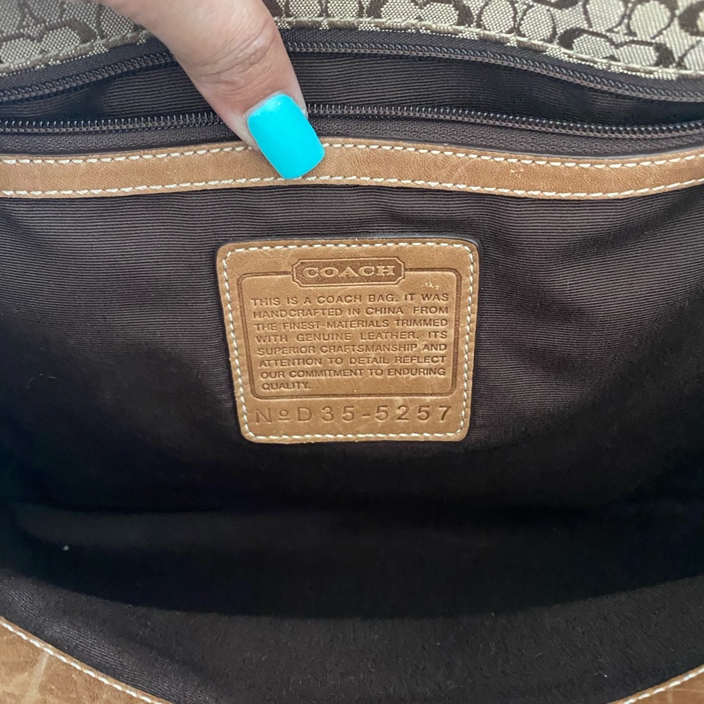 Vintage Coach Signature briefcase - Picture 3 of 6